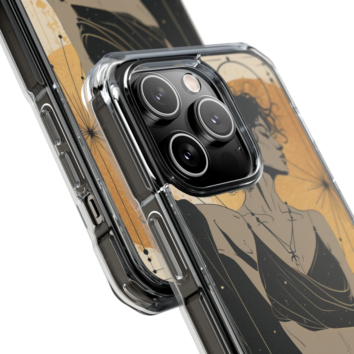 Celestial Elegance – Handyhülle für iPhone (Clear Impact – Magnetisch)