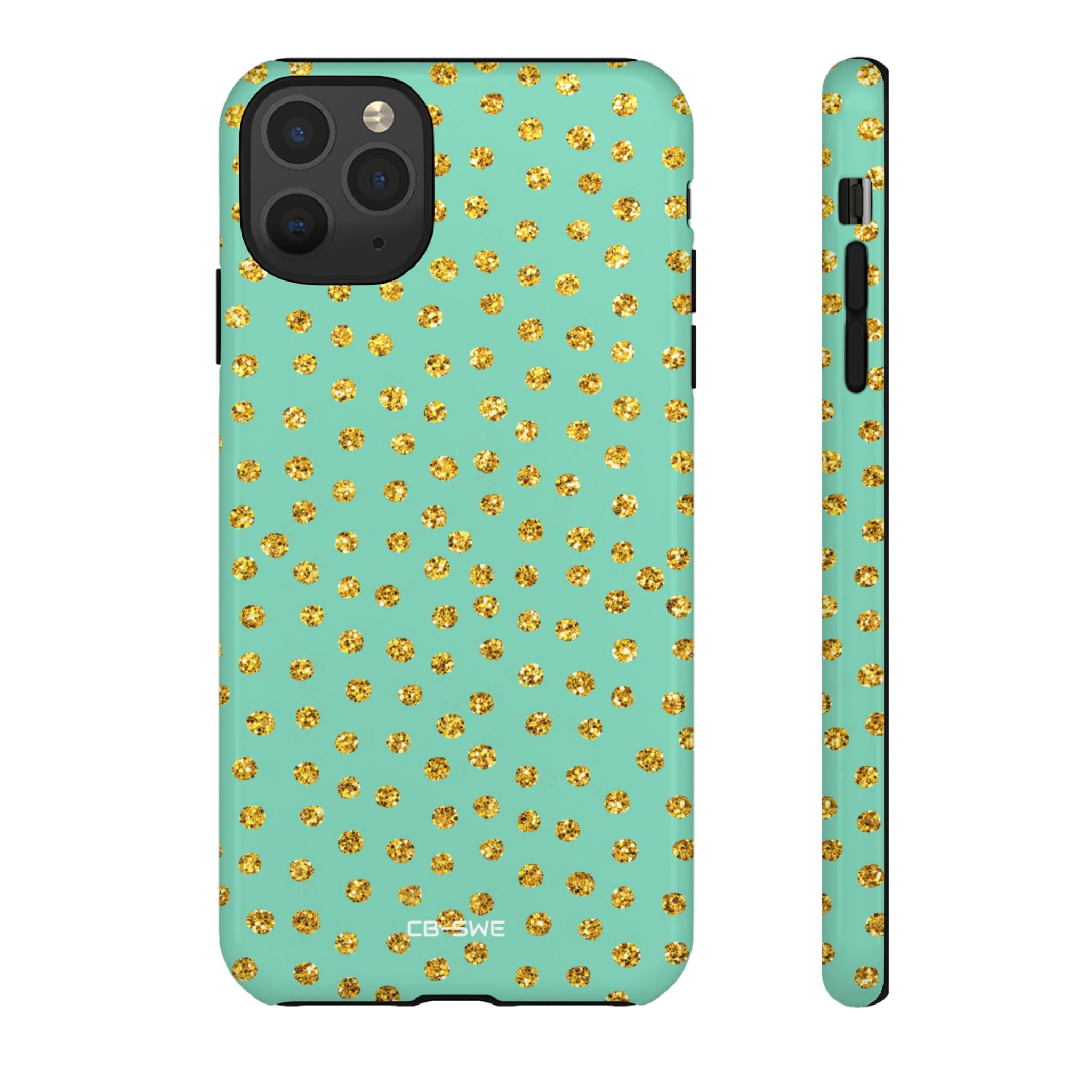 Golden Dots Dance - iPhone Case