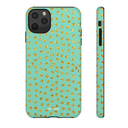Golden Dots Dance - iPhone Case
