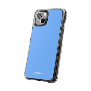 French Sky Blue | Handyhülle für iPhone (Clear Impact Case – magnetisch) 