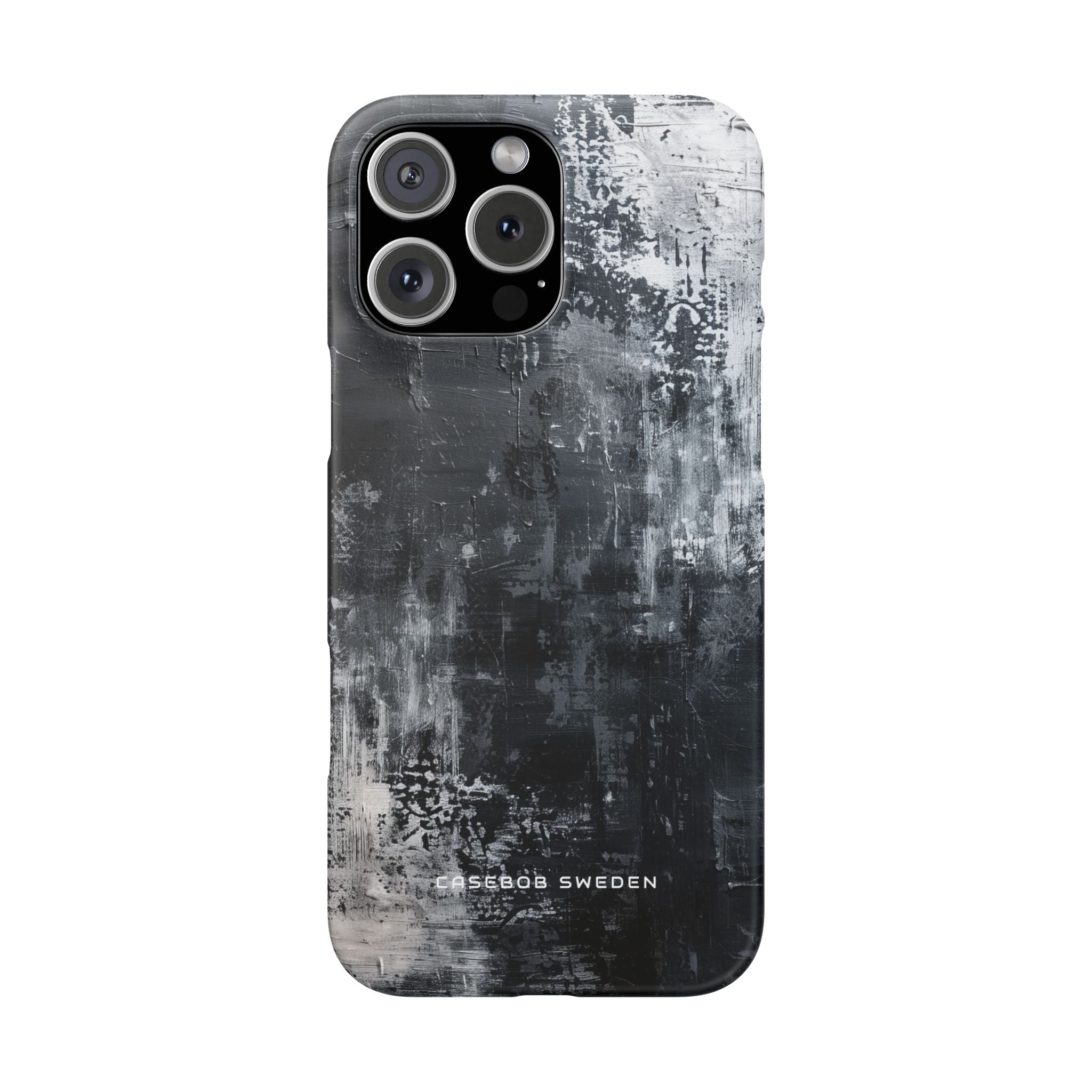 Textured Monochrome Blossom iPhone 16 - Slim Phone Case