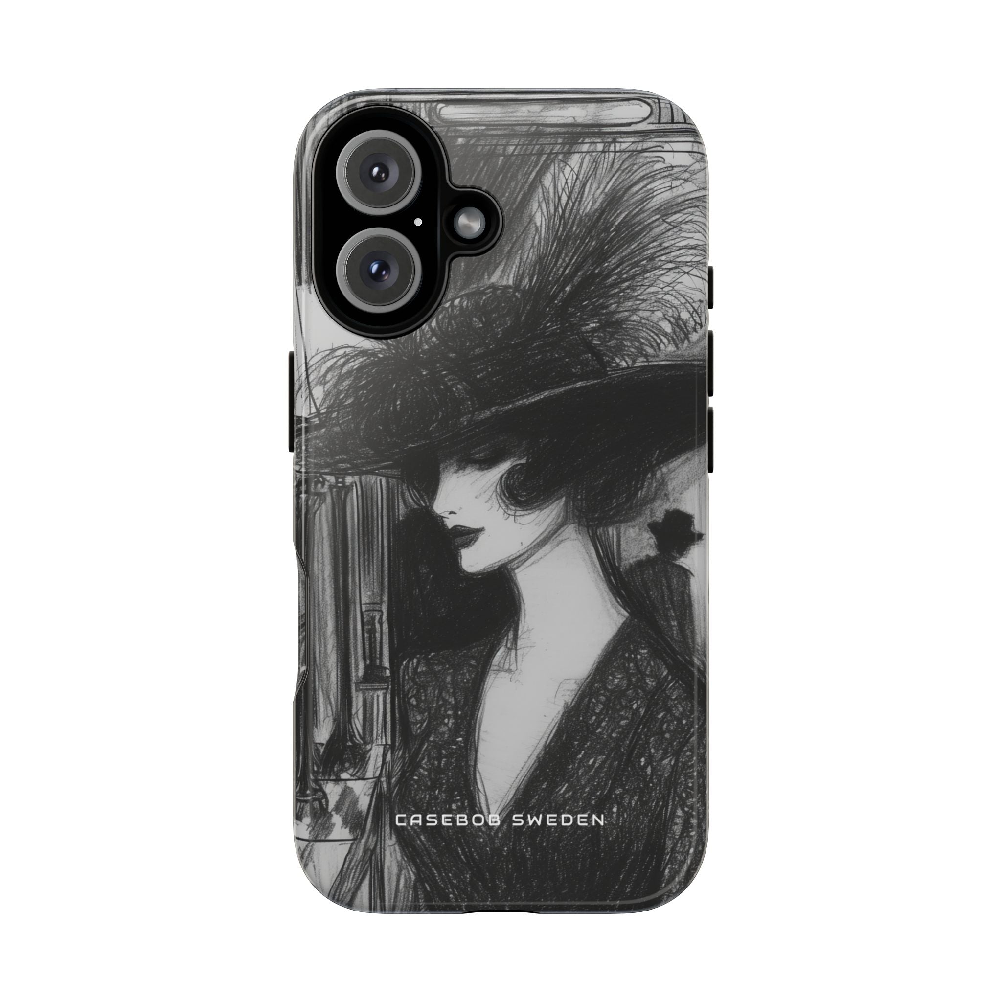 Timeless Elegance in Monochrome iPhone 16 - Tough Phone Case