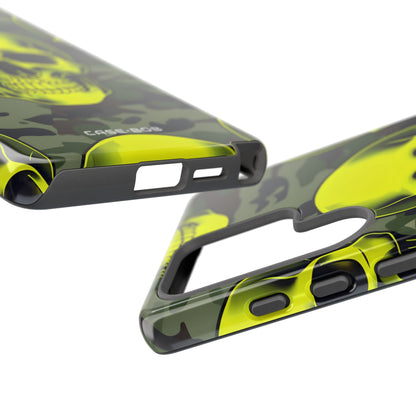 Neon Skull Camo Samsung S25 Ultra Case - Tough