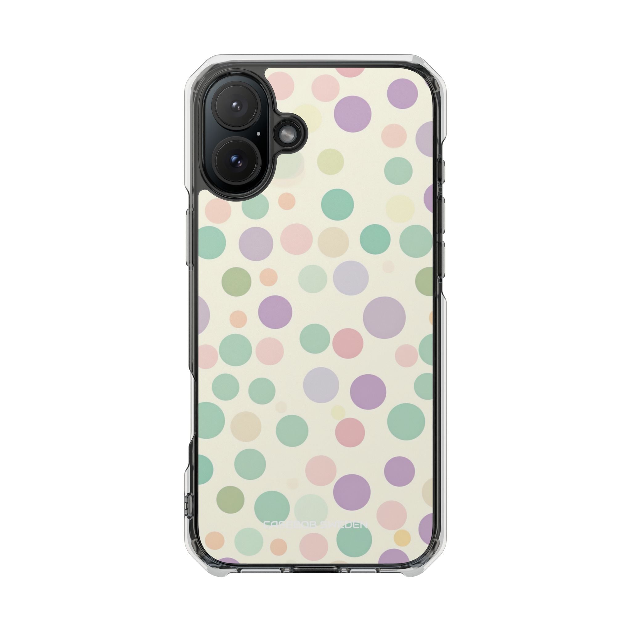 Playful Pastel Polka Dots - Clear Impact iPhone 16 Phone Case