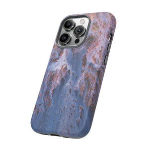 Blue Ice Ink Art iPhone Case (Protective) Phone Case