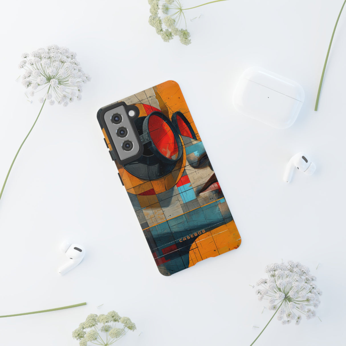 Cartoon Geometry Fusion - Protective Phone Case