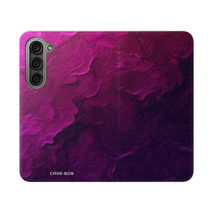 Purple Swirl - Samsung S23 Case - Wallet