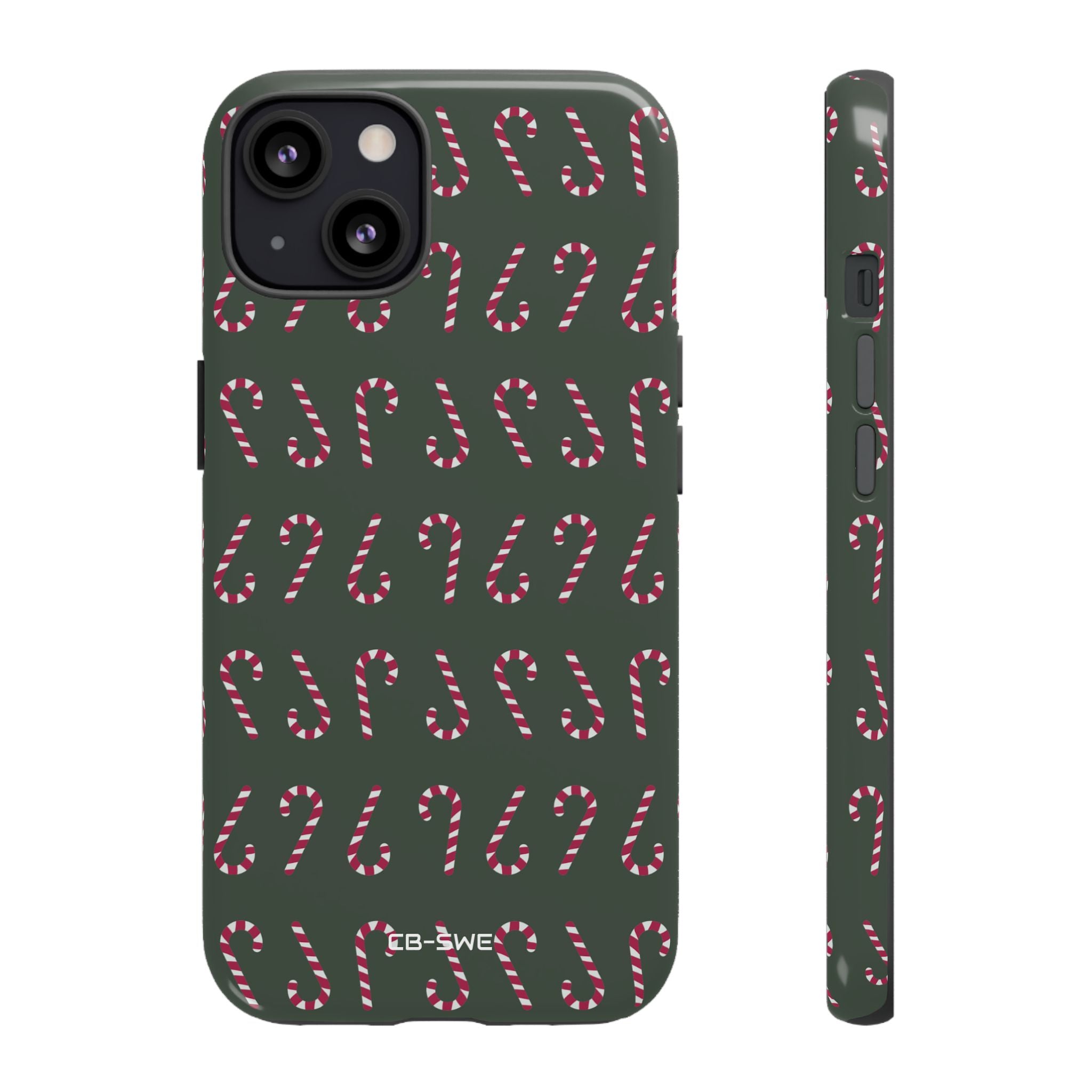 Candy Canes Aligned - iPhone Case