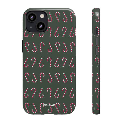 Candy Canes Aligned - iPhone Case