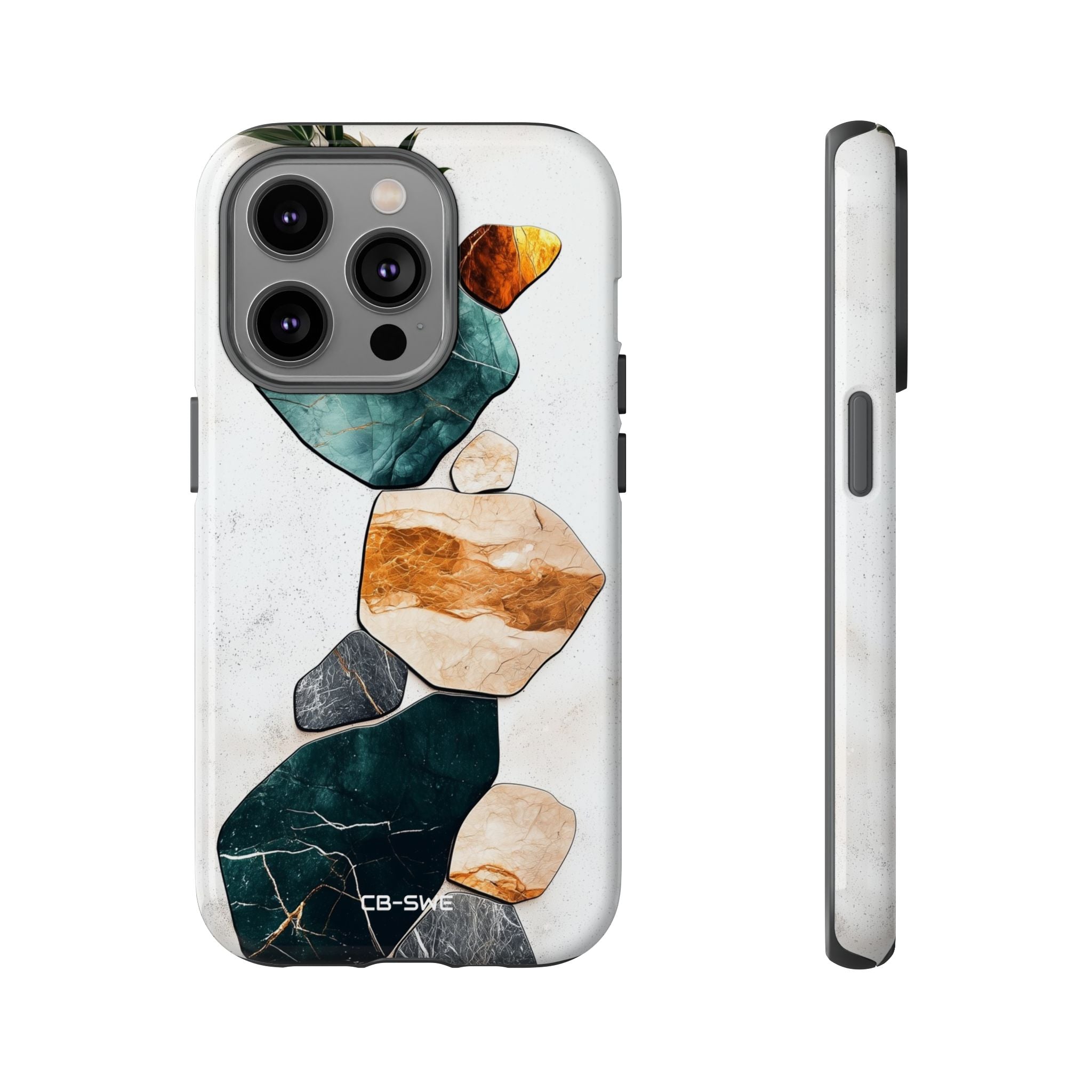Stone Shapes Embrace - iPhone Case