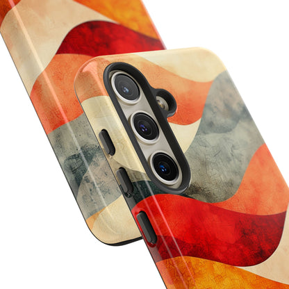 Cracked Wave Sunset Samsung S24 Case - Tough