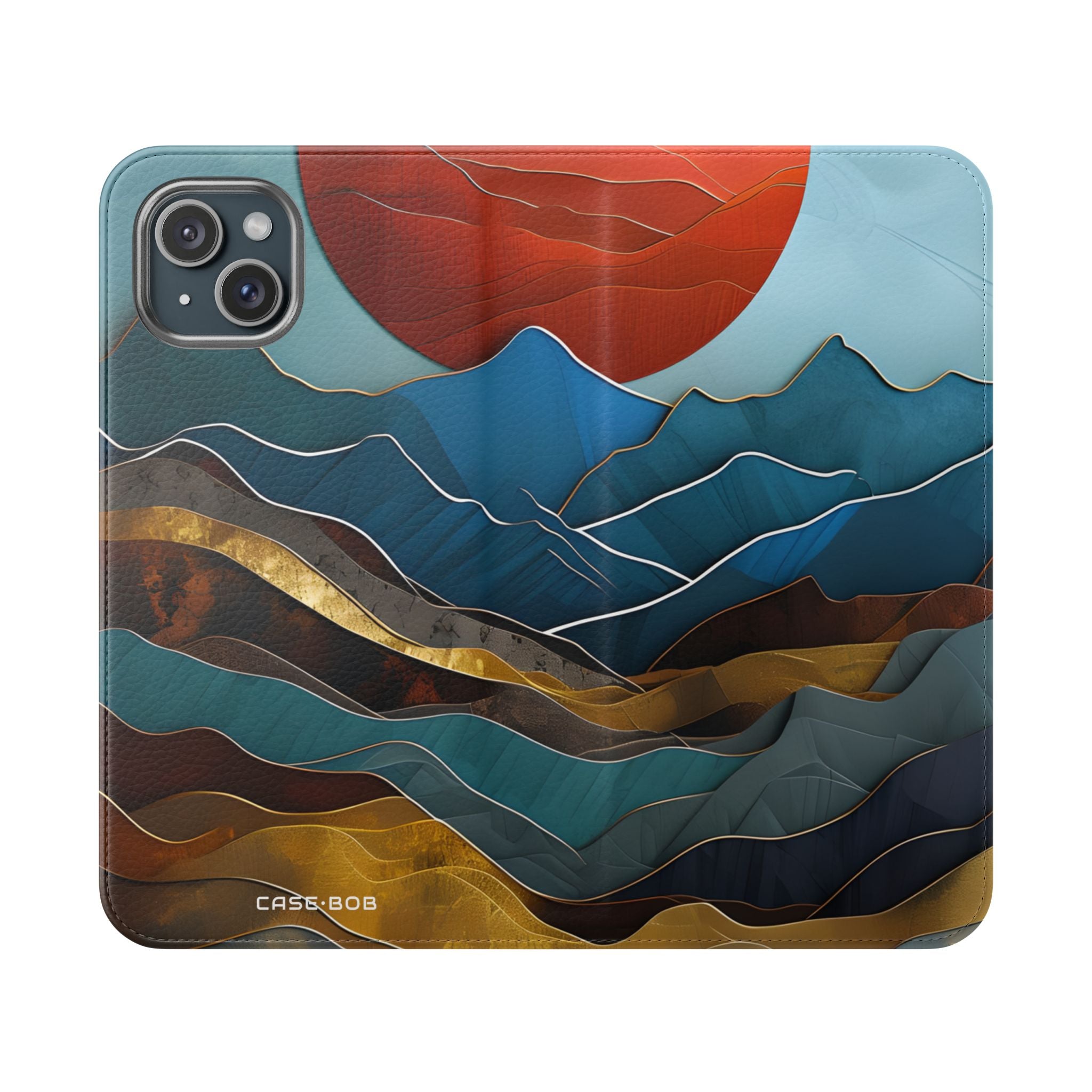 Solar Flame - iPhone 15 Plus Case - Wallet