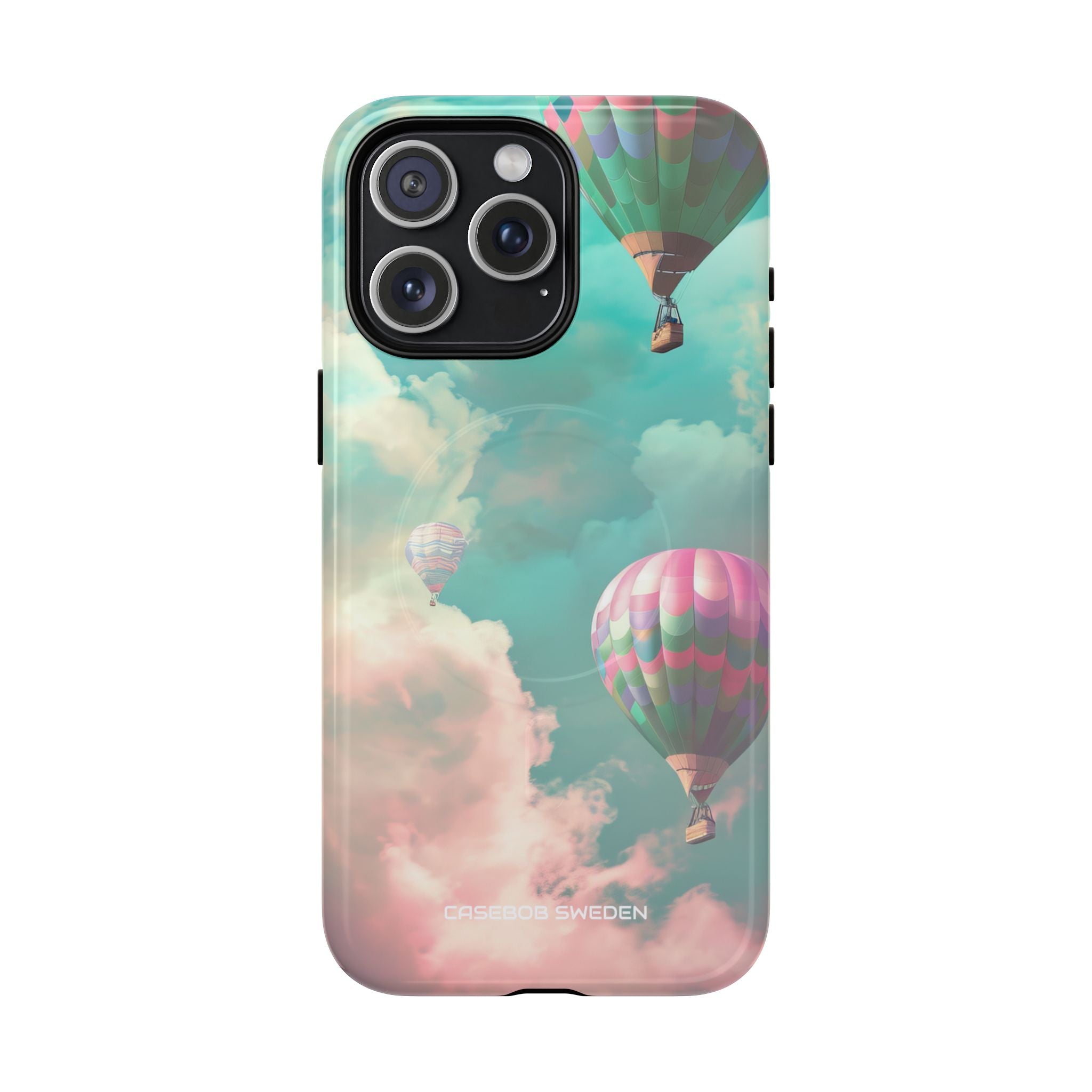 Pastel Balloon Adventure - Tough + MagSafe® iPhone 15 Phone Case