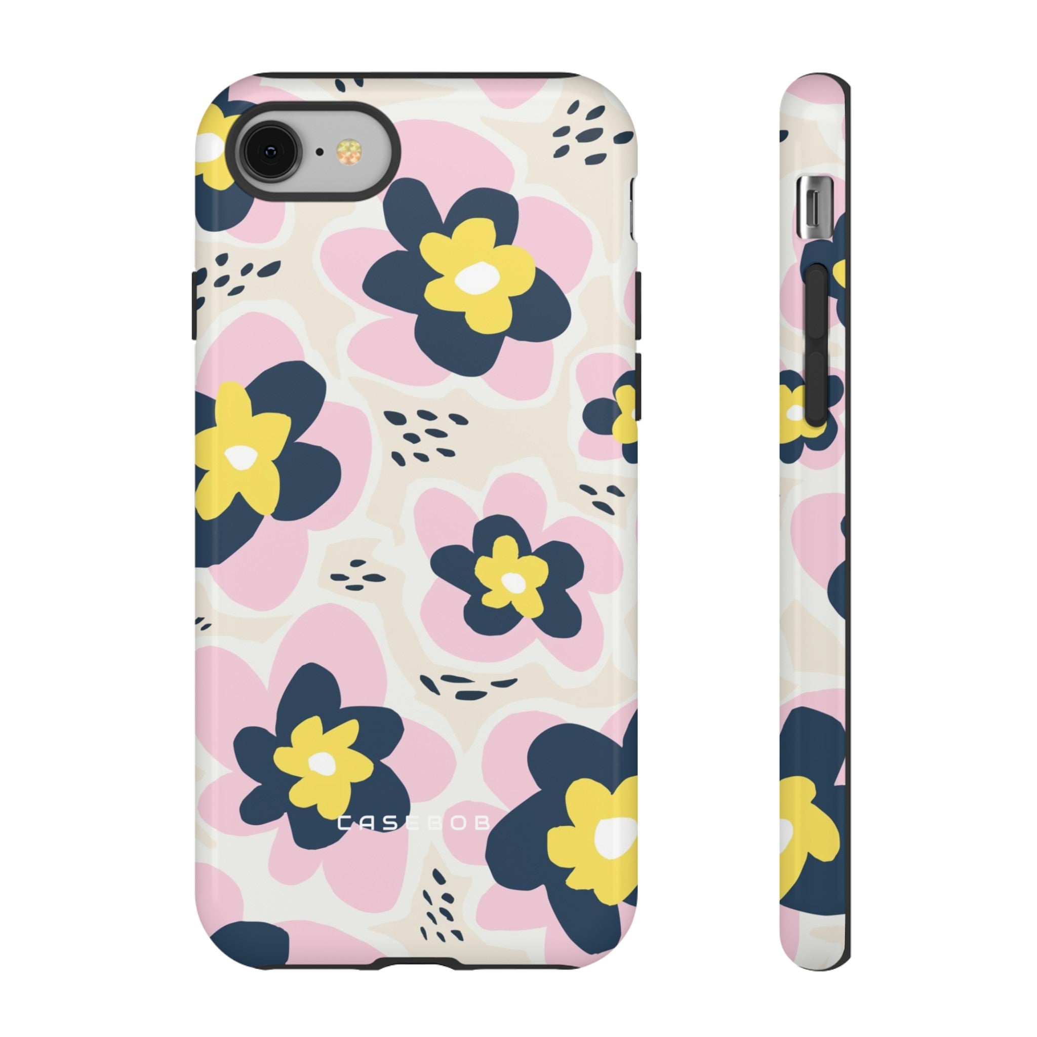 Pink Happy Flower - Protective Phone Case