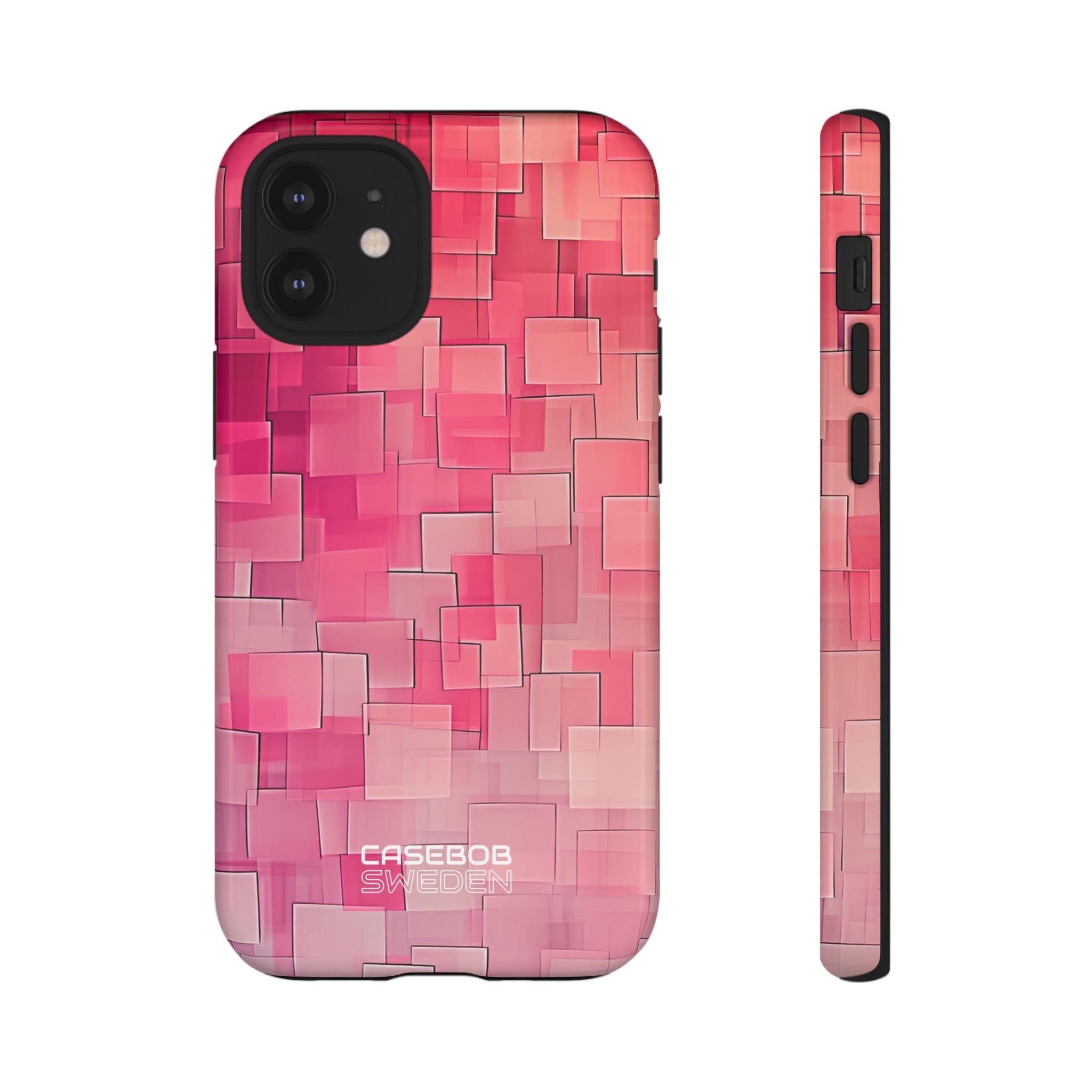 Layered Pink Geometry iPhone 12 - Tough