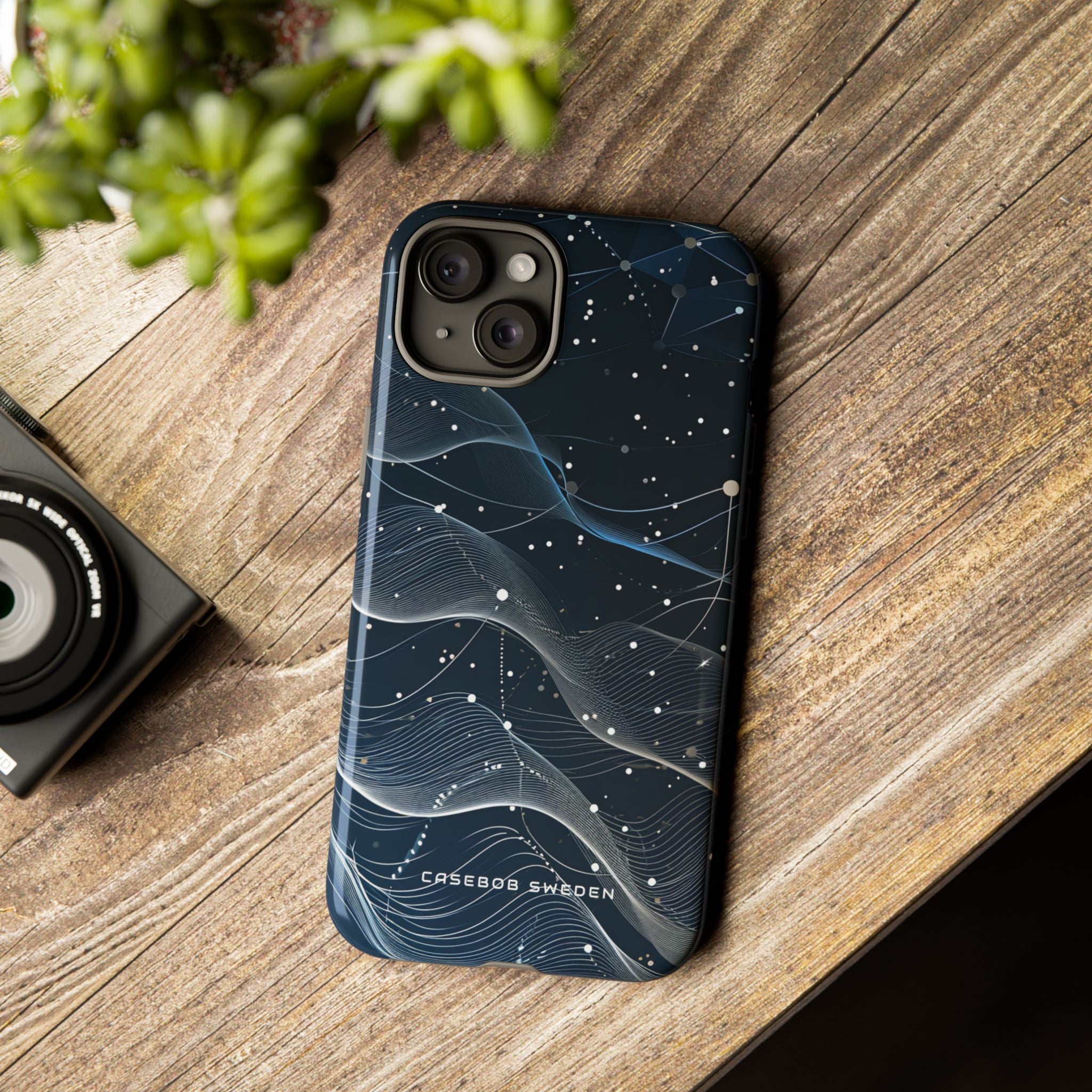 Gradient Neural Waves iPhone 15 - Tough Phone Case