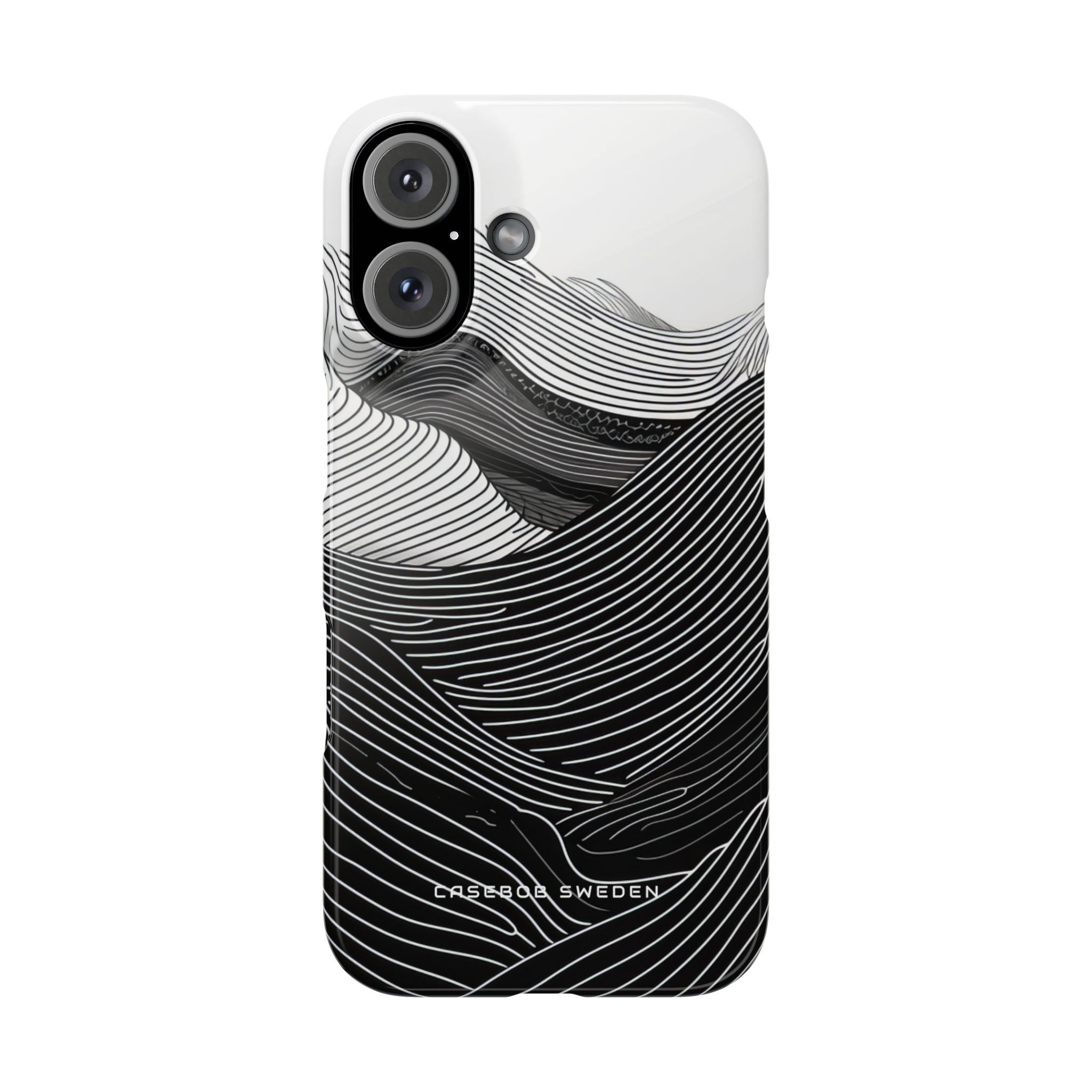 Undulating Horizon Waves iPhone 16 - Slim Phone Case