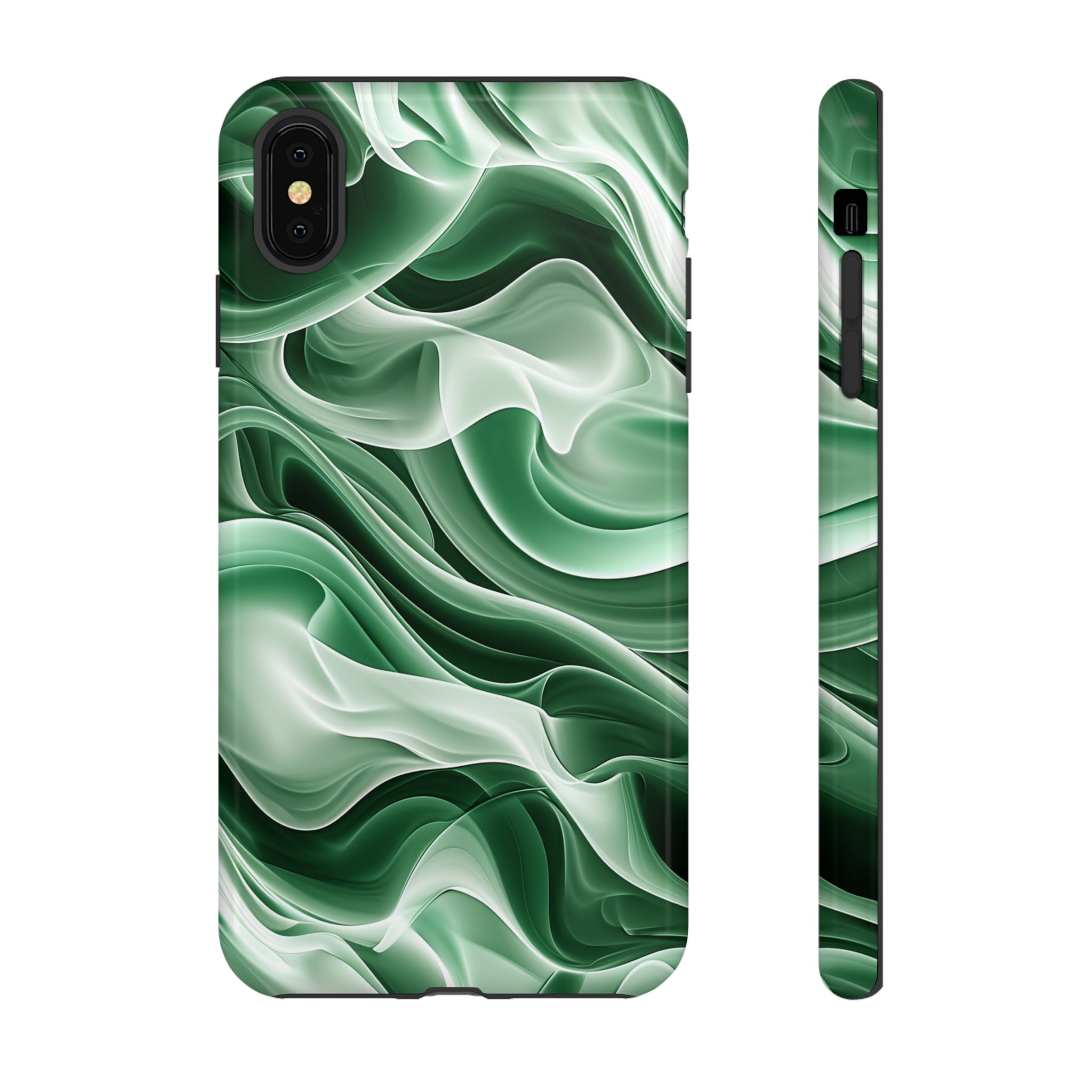 Verdant Wave Elegance - Protective Phone Case