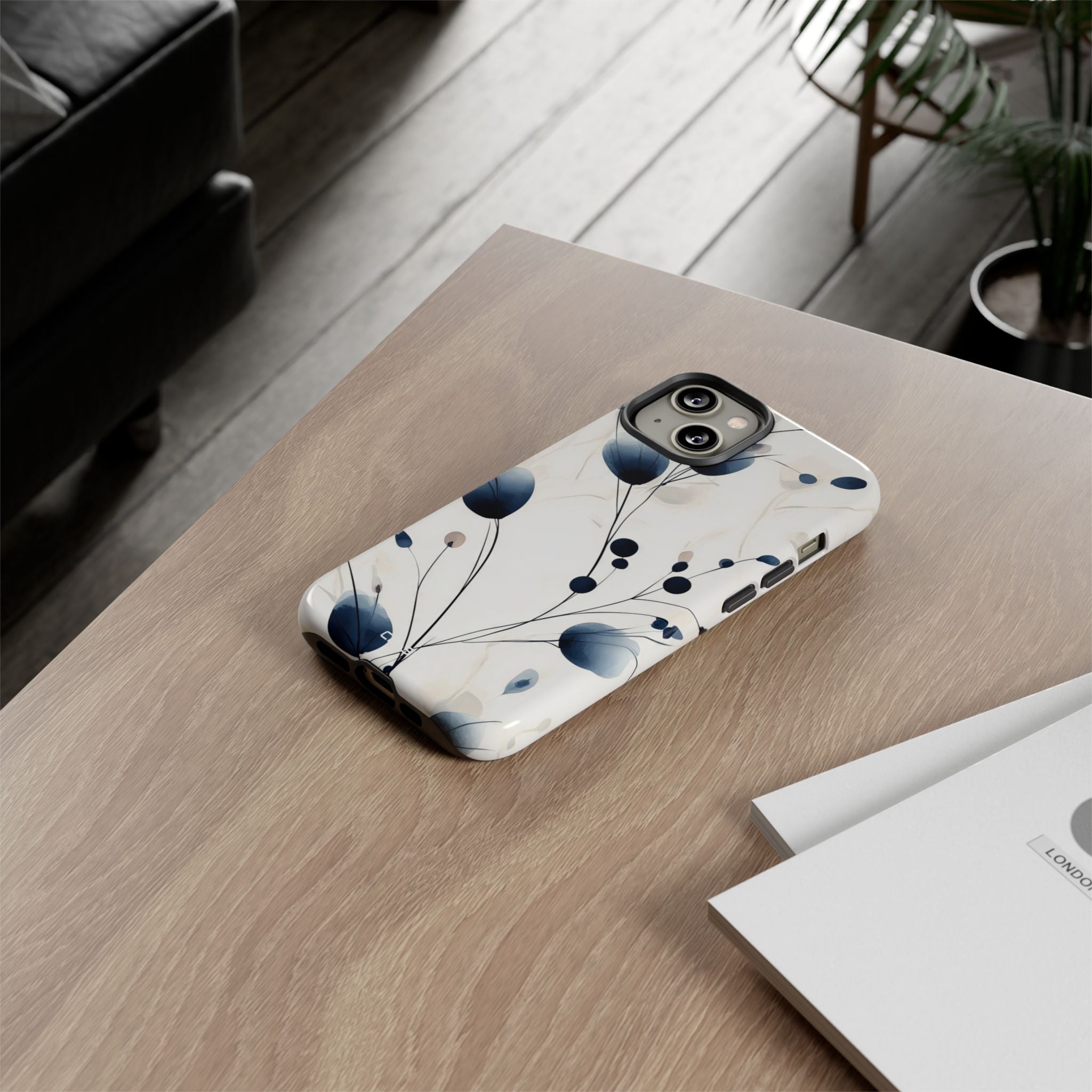 Floral Harmony Blue - iPhone Case