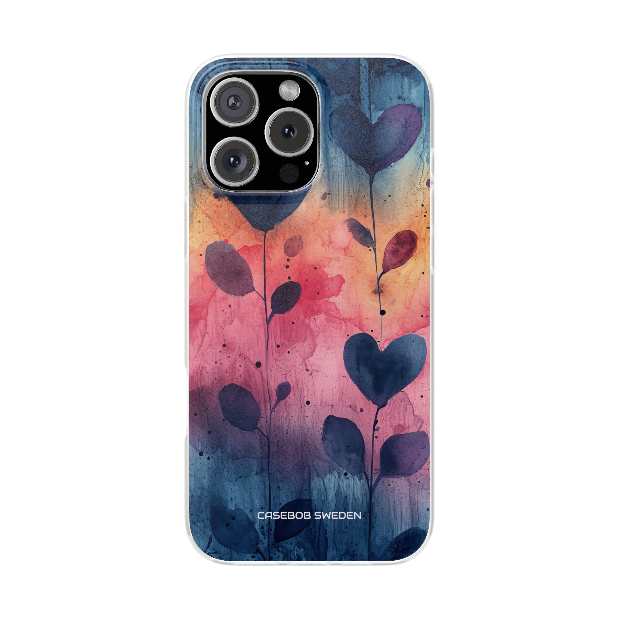 Watercolor Heart Art - Flexi iPhone 16 Phone Case