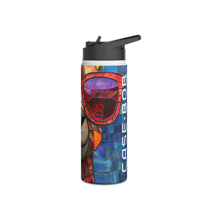 Sunglass Llama Mosaic - Stainless Steel Water Bottle