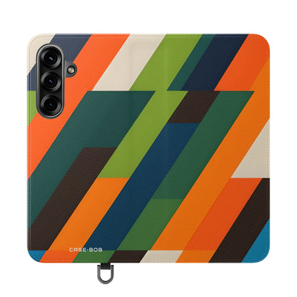 Zigzag Stripes - Samsung S25+ Case - Wallet
