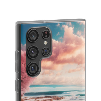 Pink Tree Breeze Samsung S22 Ultra Case - Soft