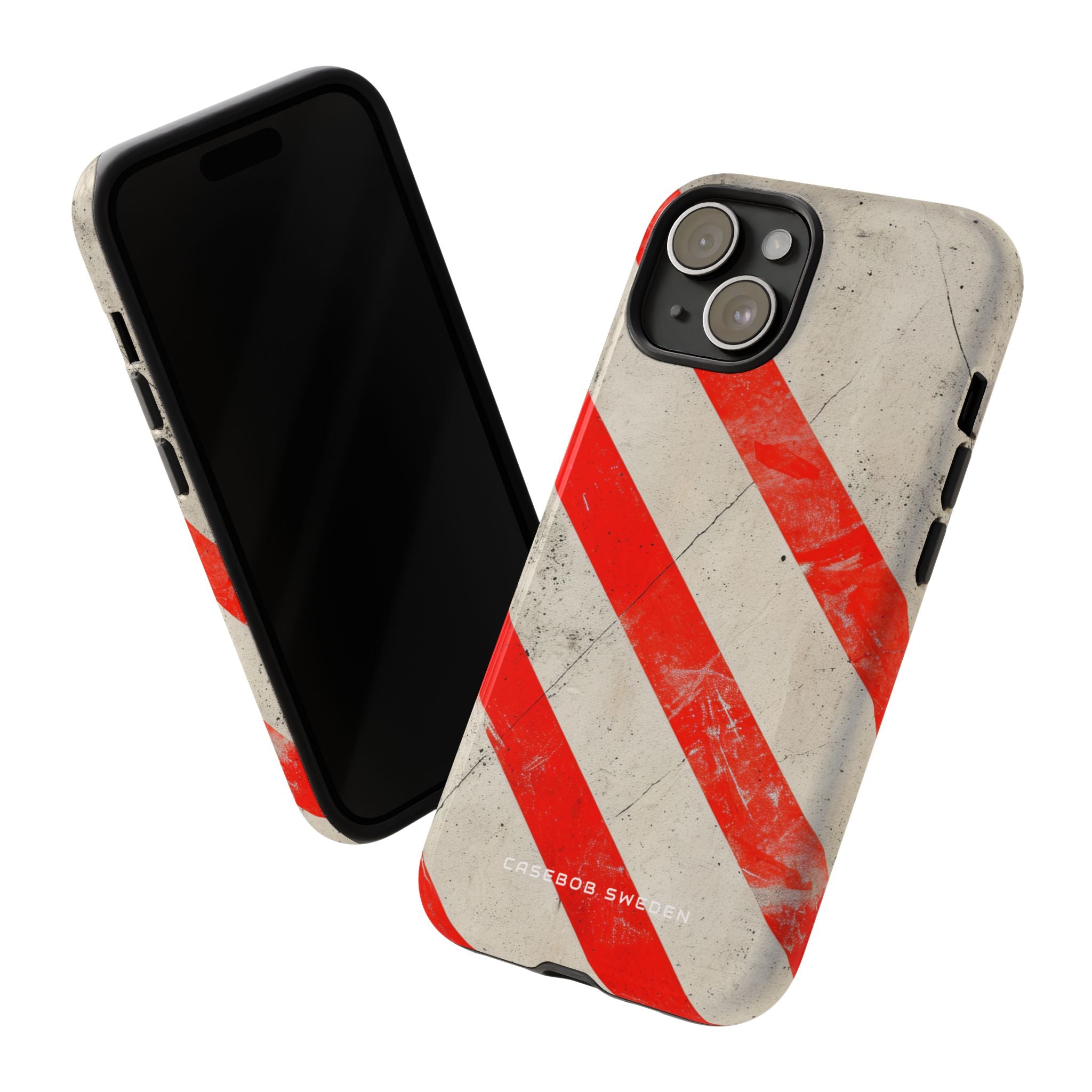 Striker Crimson Stripes iPhone 15 - Tough Phone Case