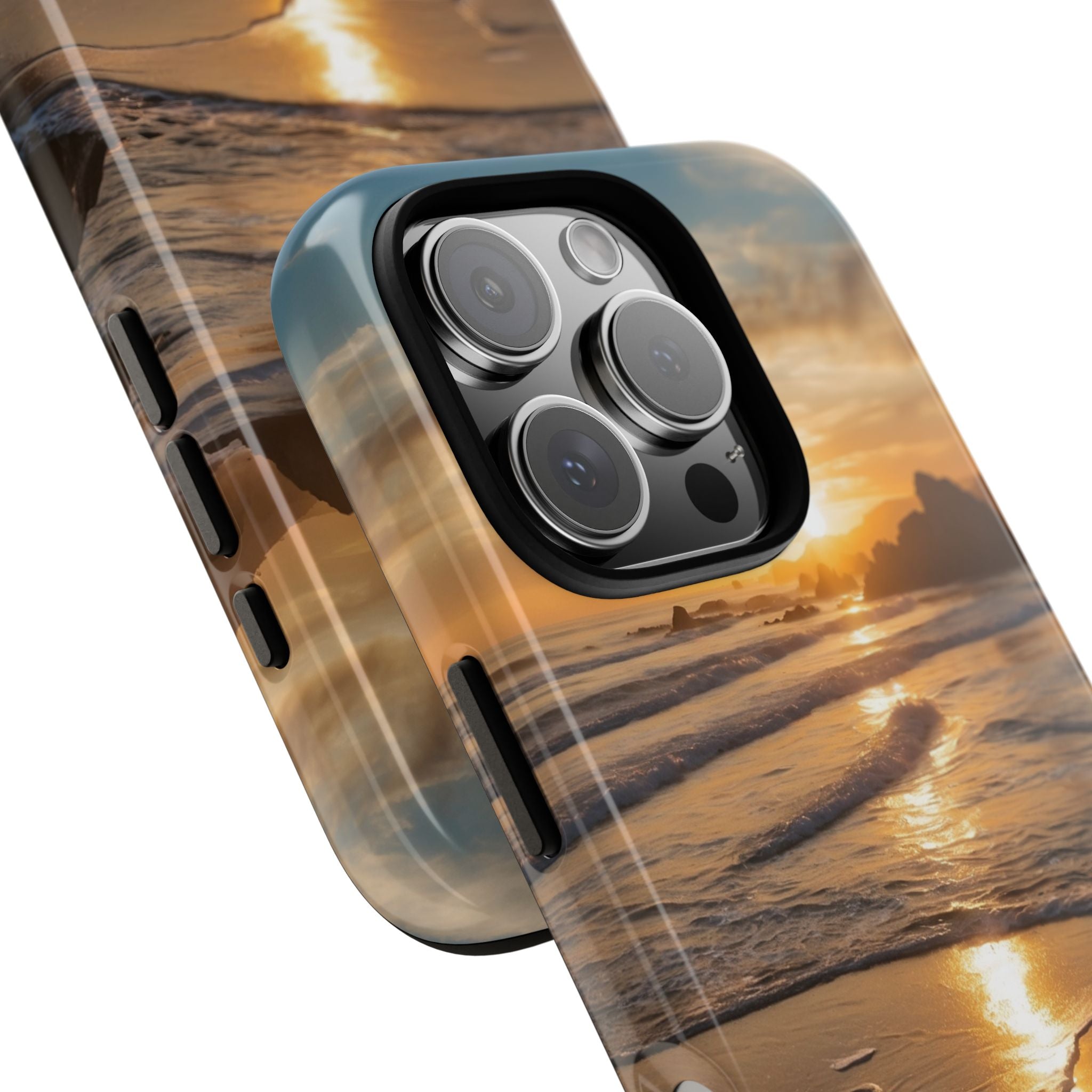 Waves Embrace Shore - iPhone Case