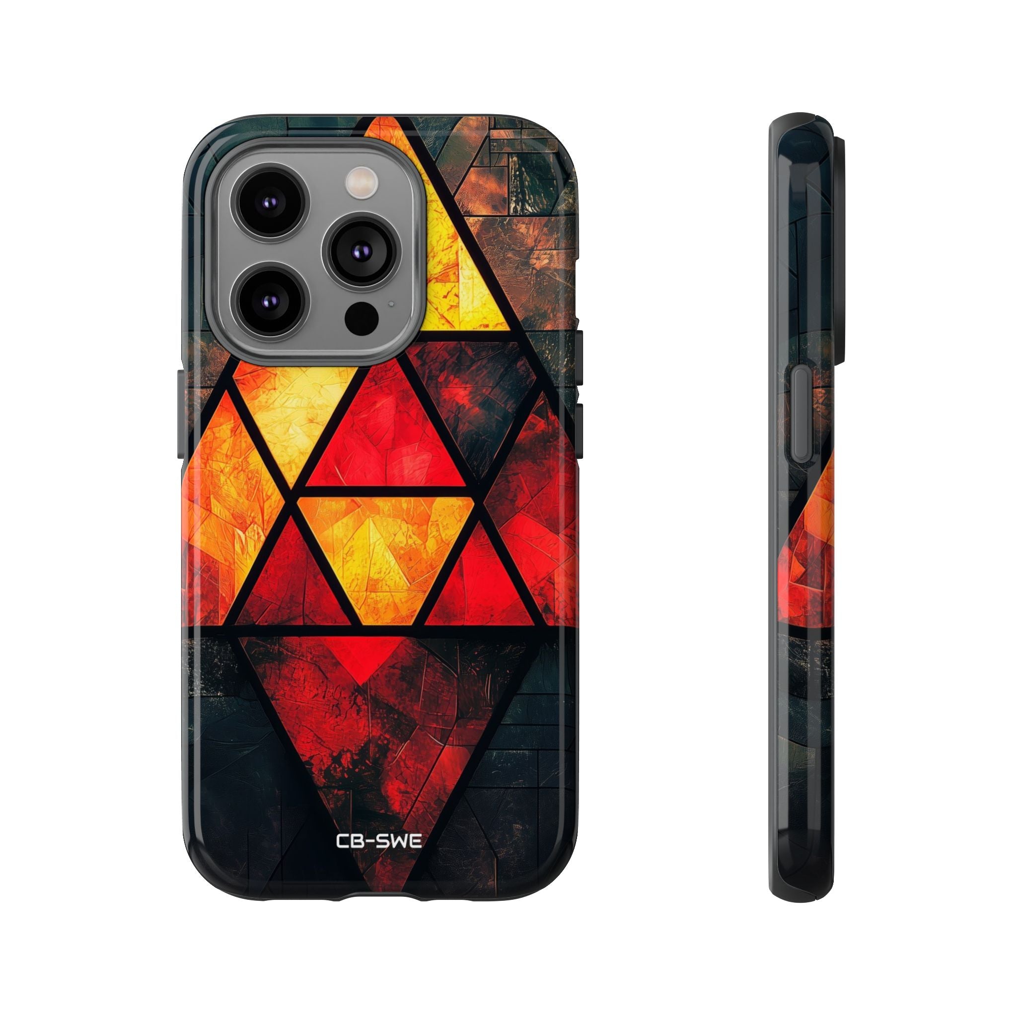 Triangles Illuminate Warmth - iPhone Case