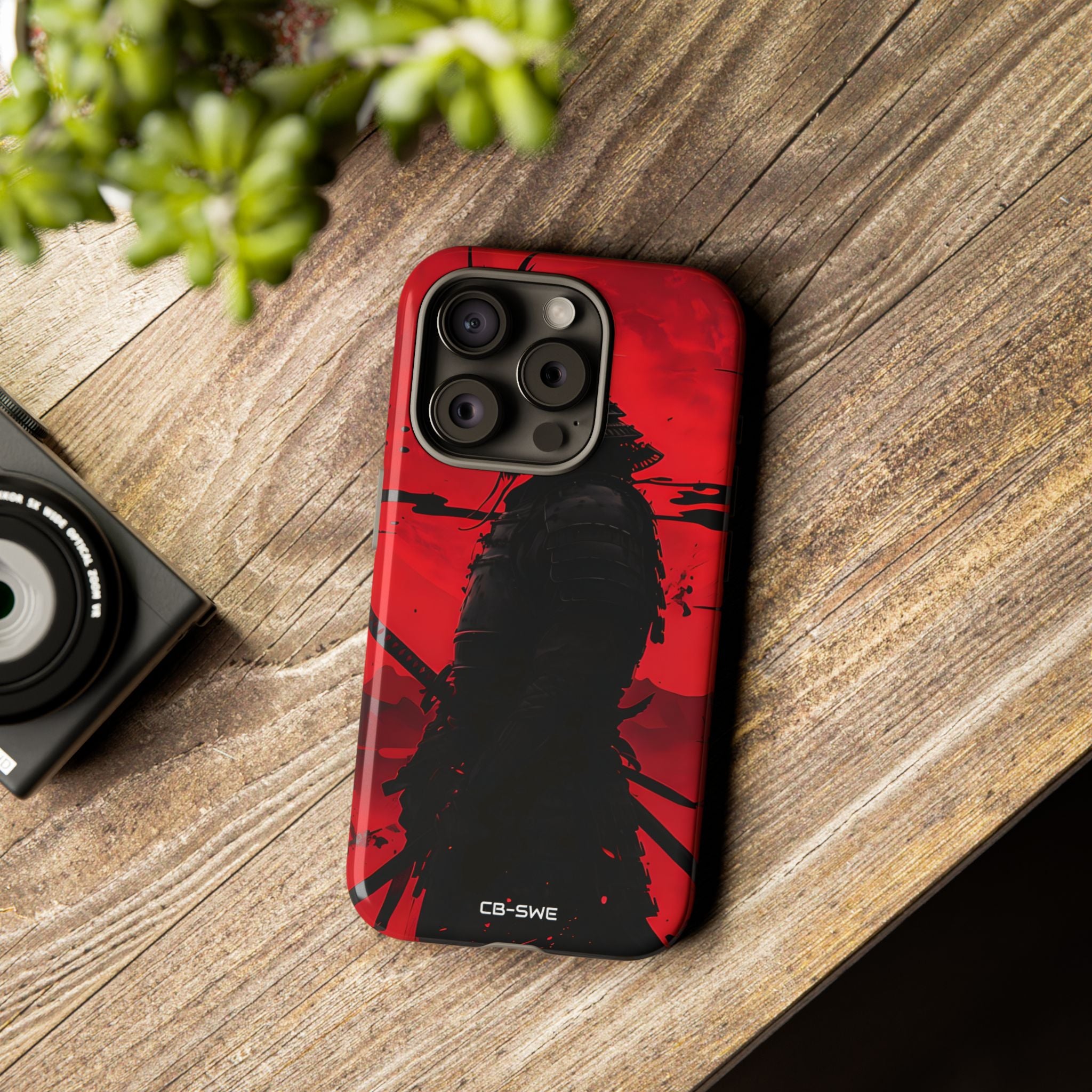 Red Samurai Shadow - iPhone Case