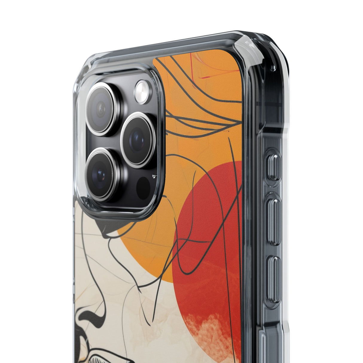 Contemplative Warmth - Phone Case for iPhone (Clear Impact - Magnetic)