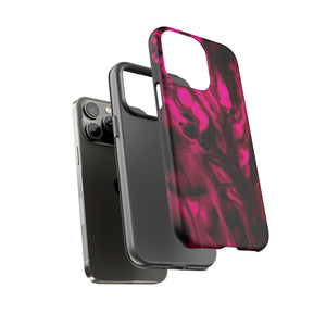 Bright Pink Ink Art iPhone Case (Protective) Phone Case