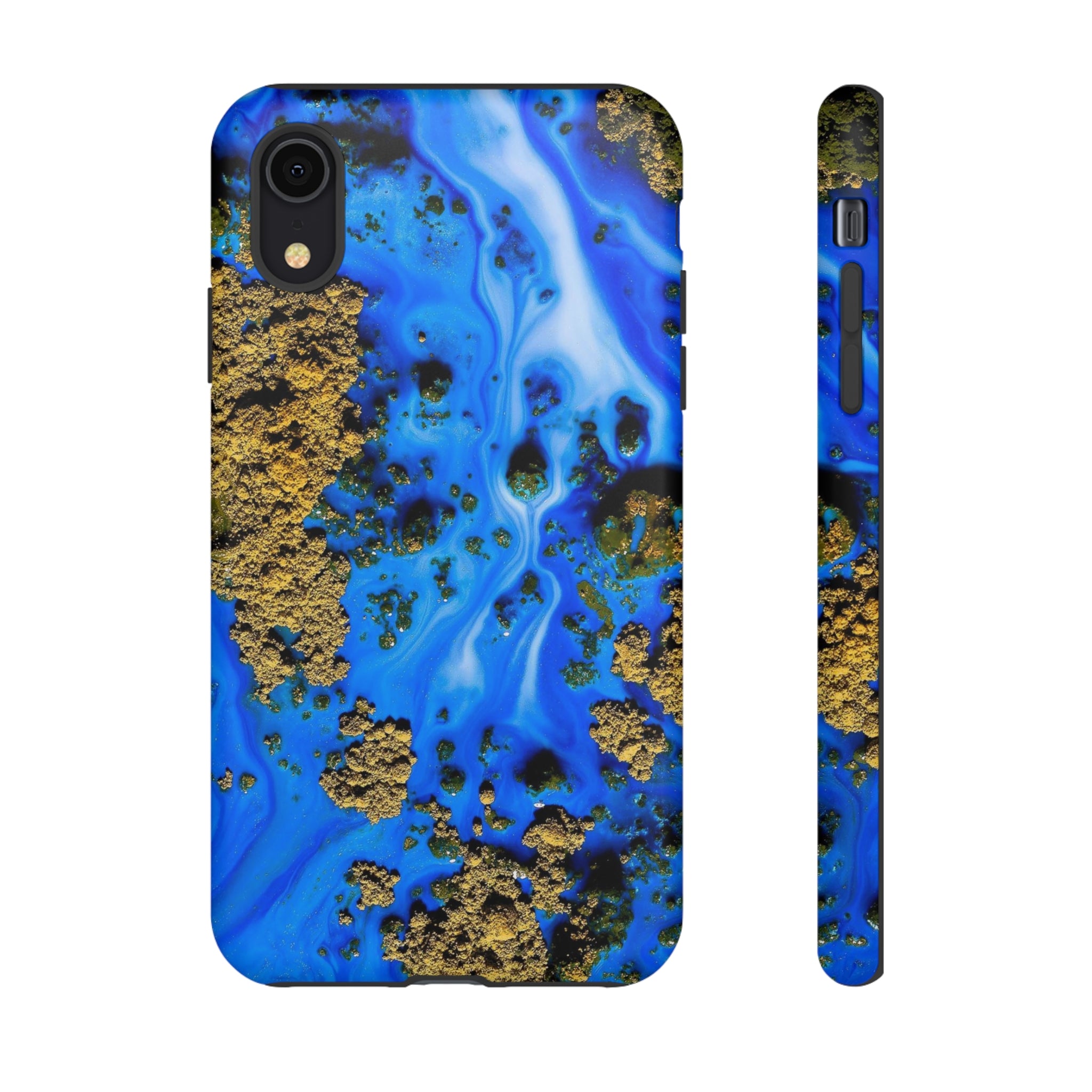 Blue River Ink Art iPhone Case (Protective) iPhone XR Matte Phone Case