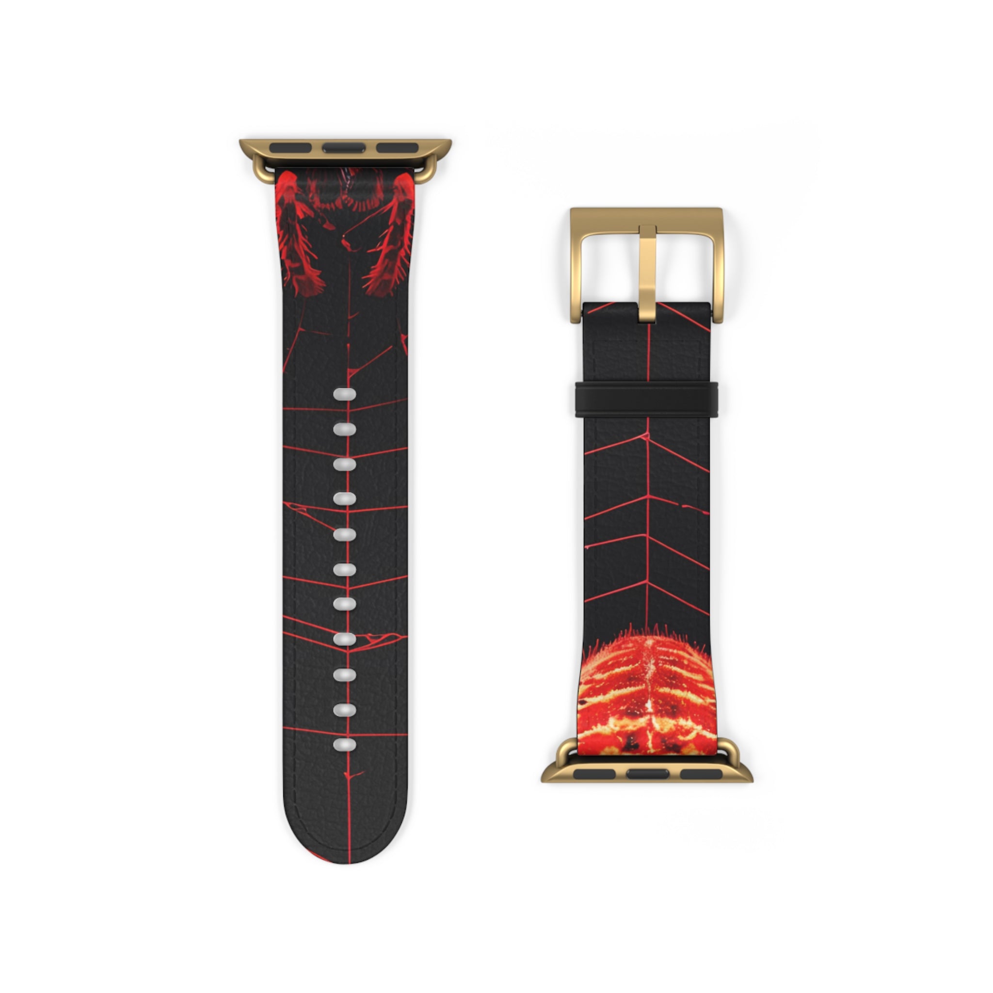 Crimson Spiderweb - Watch Band