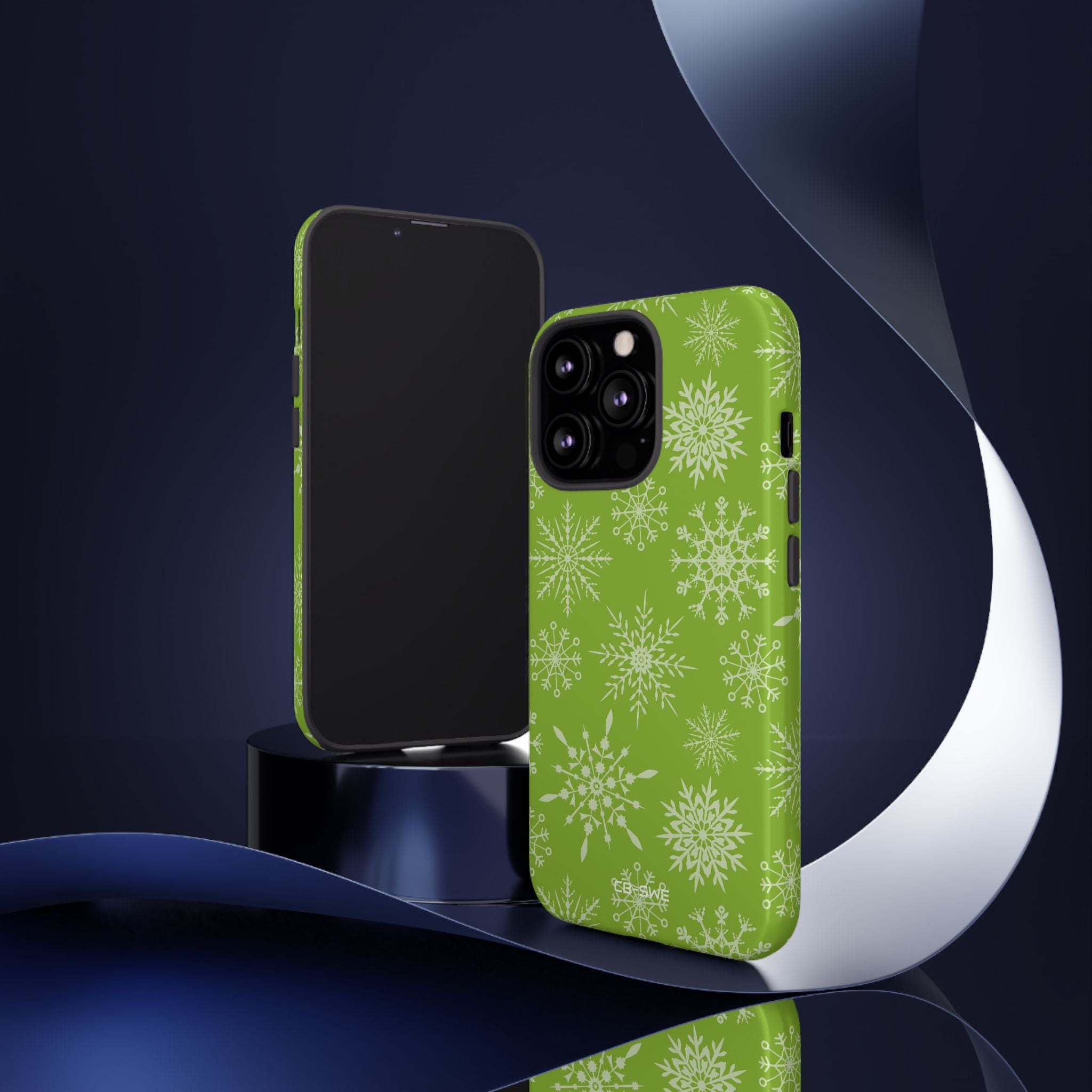 Snowflakes Dance Playfully - iPhone Case