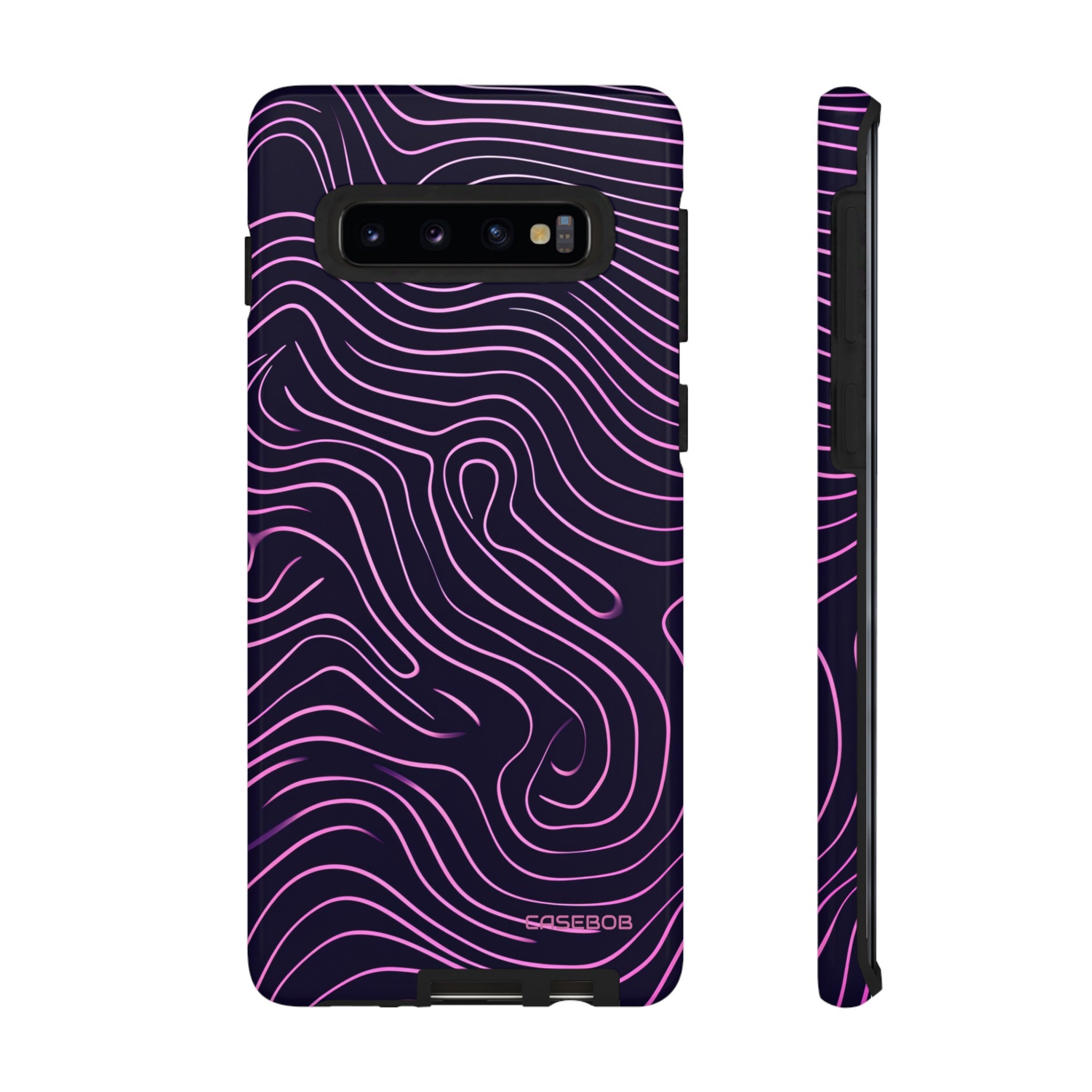 Purple Line Minimalism - Protective Phone Case