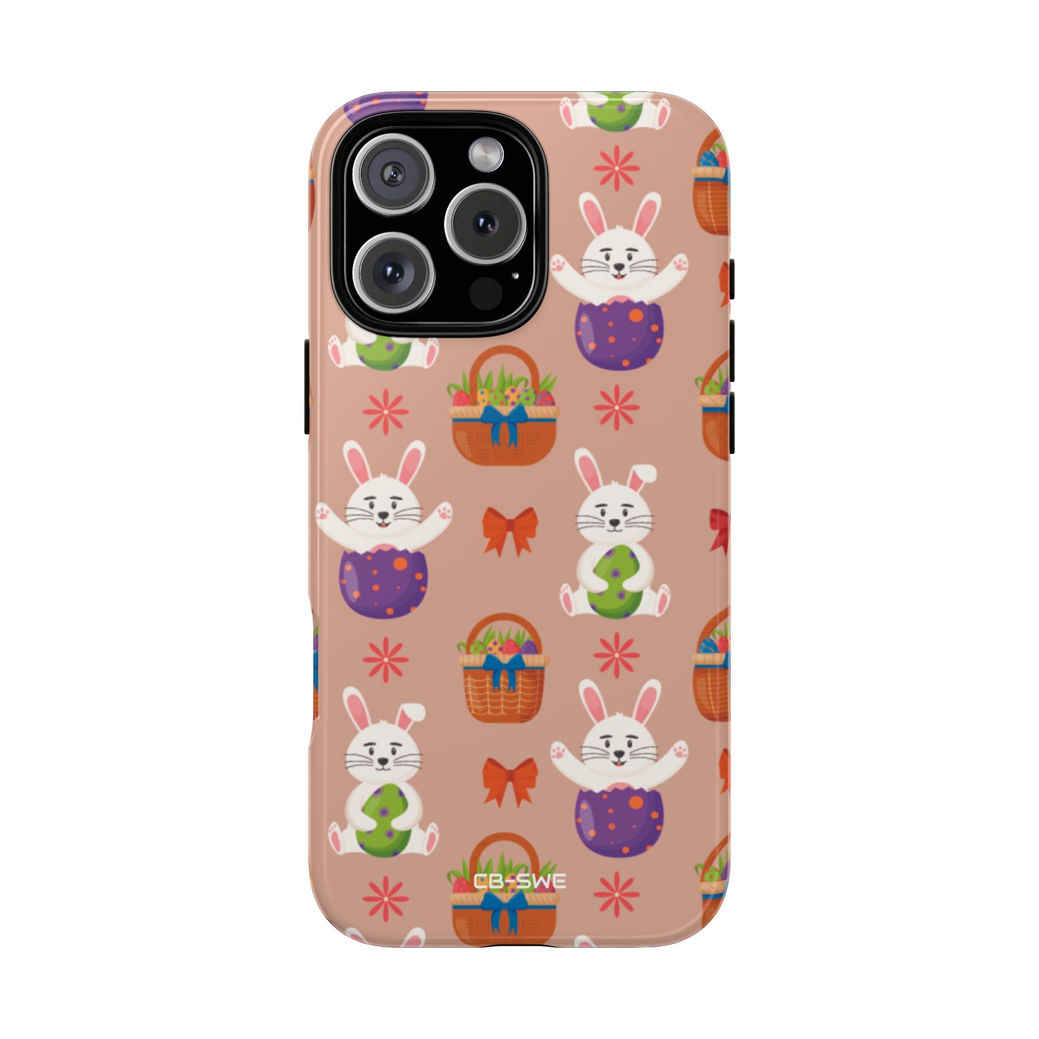 Bunnies Hold Eggs - iPhone Case
