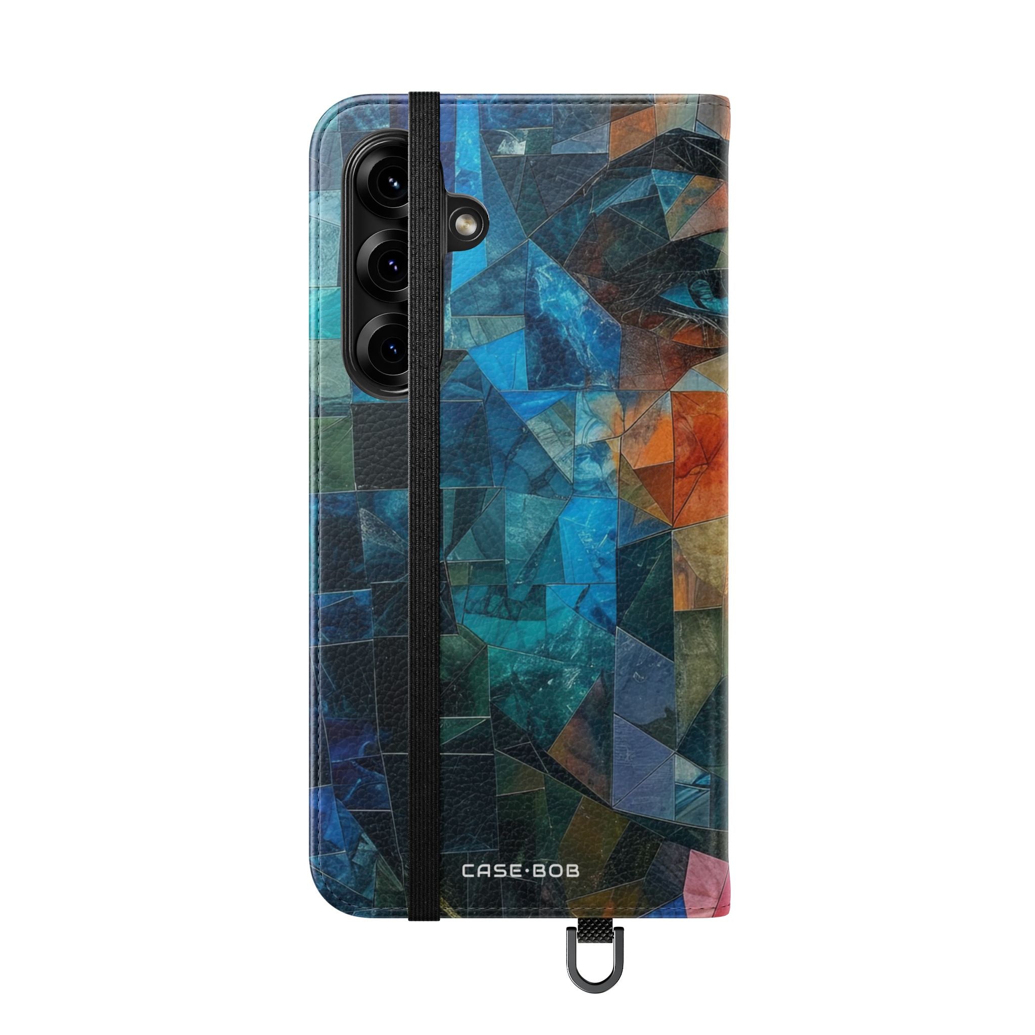 Mosaic Gaze Blue - Samsung S25+ Case - Wallet