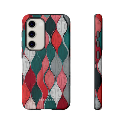 Leaf Cascade Teal Samsung S23 Case - Tough