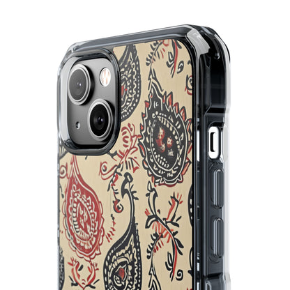 Vintage Paisley Elegance iPhone 14 - Clear Impact Phone Case