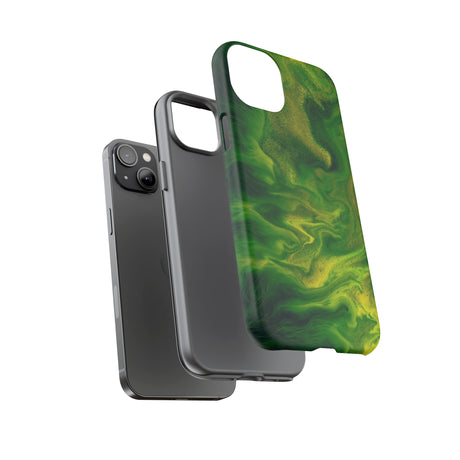 Green Smoke Ink Art iPhone Case (Protective) Phone Case