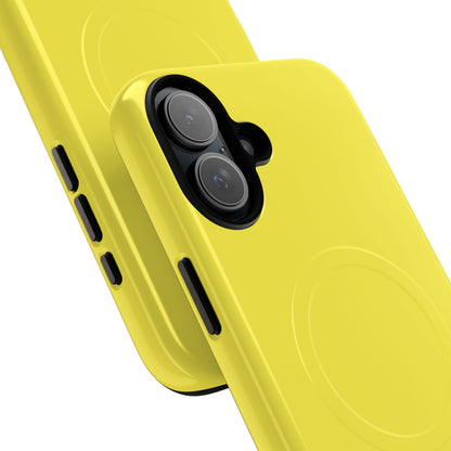 Lemon Yellow - Tough + MagSafe® iPhone 16 Phone Case