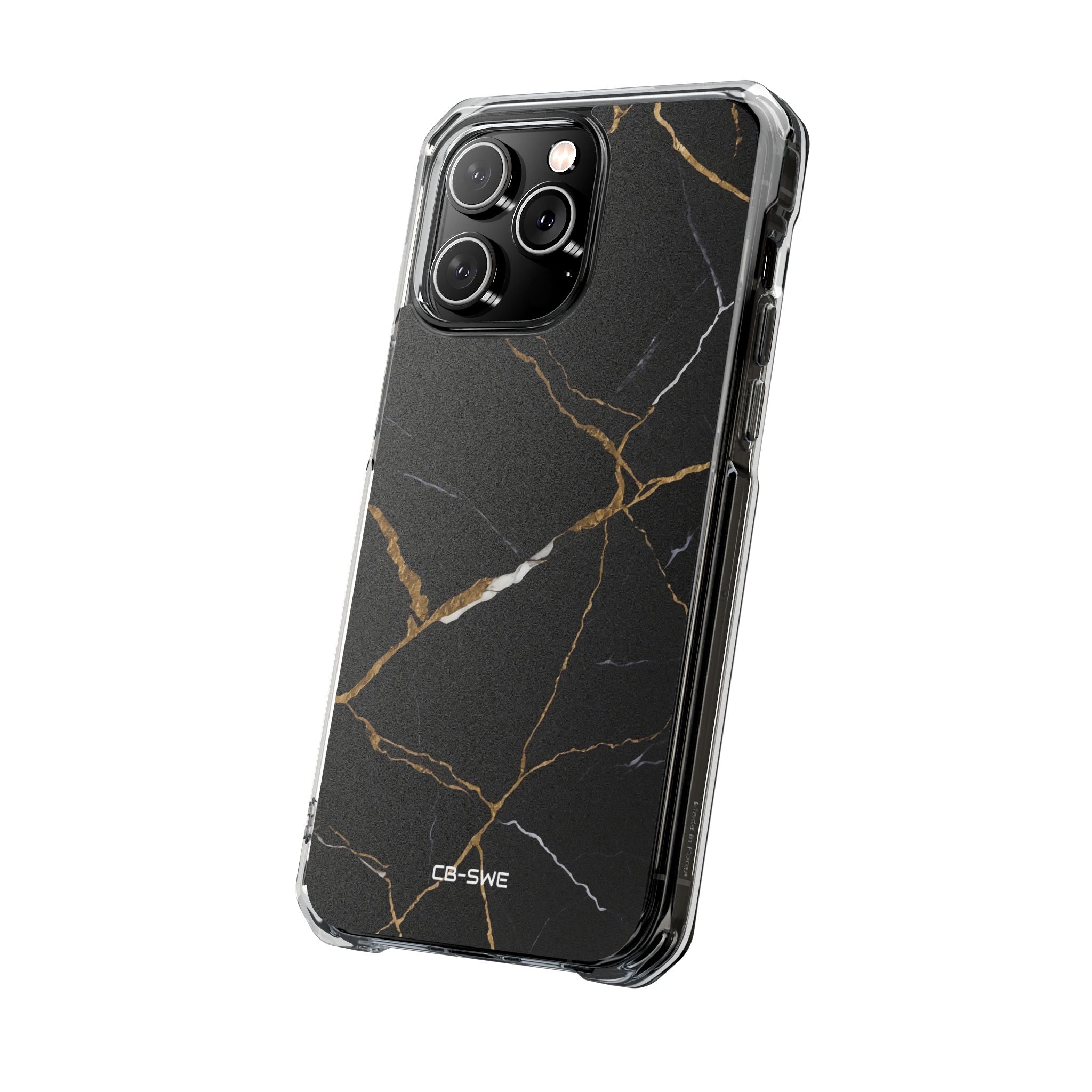 Golden Veins Emerge iPhone Case - Impact