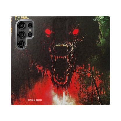 Wolf Moon Glare - Samsung S23 Ultra -lompakkokotelo