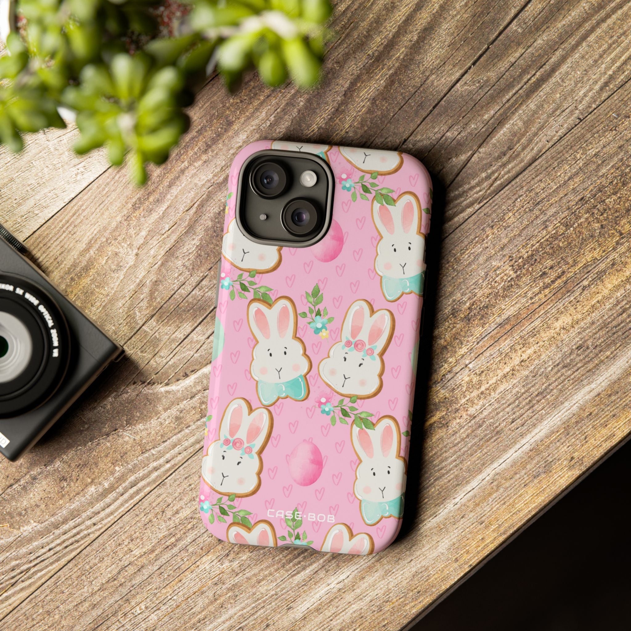 Bunny Blossom iPhone 15 Case - Tough