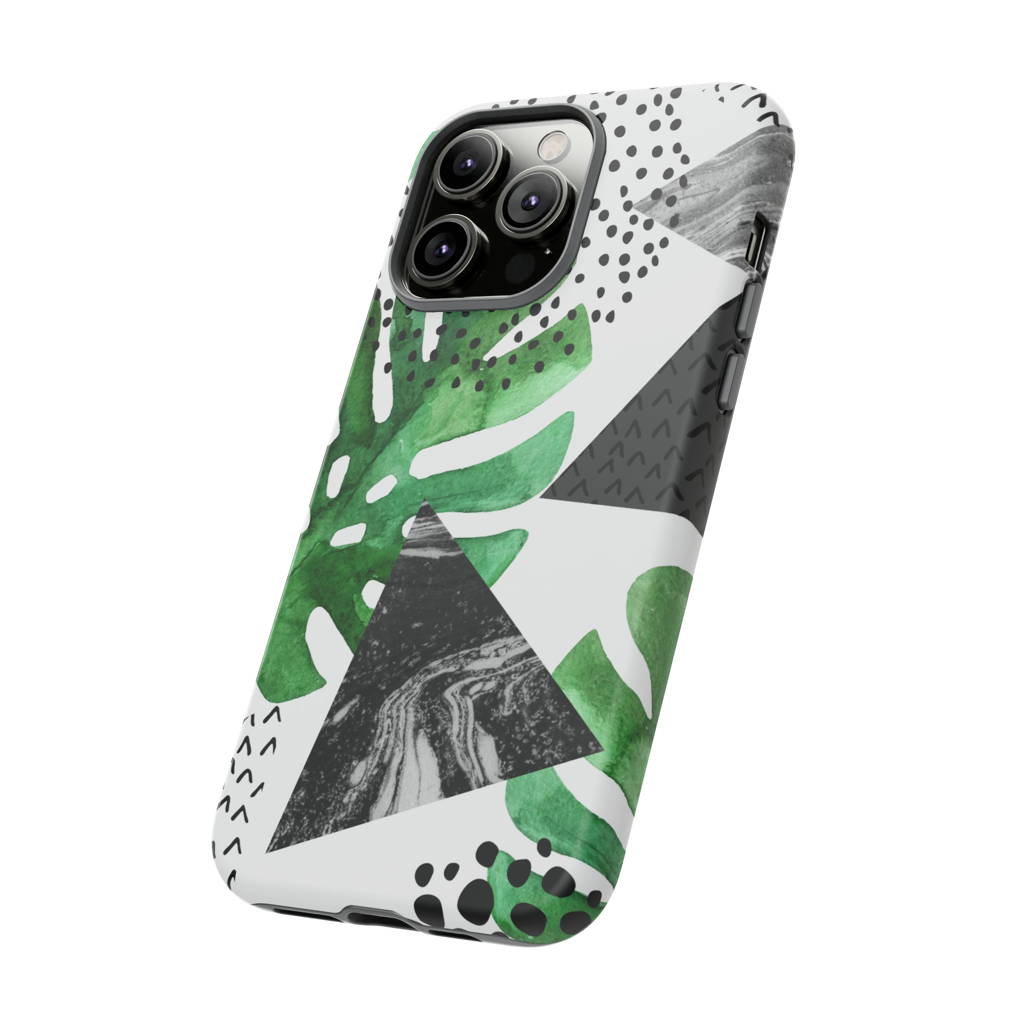 Grunge Green Tropical - Protective Phone Case