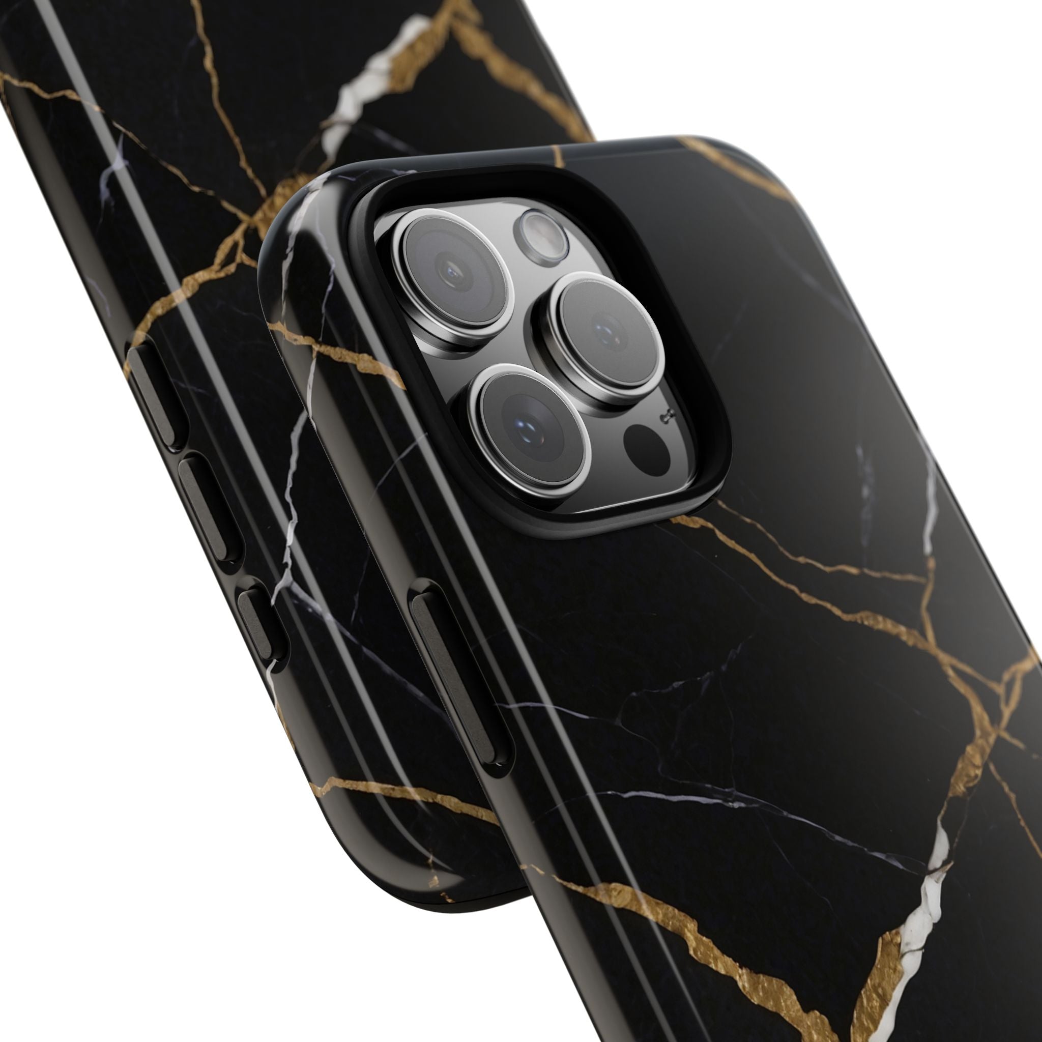 Golden Veins Emerge - iPhone Case