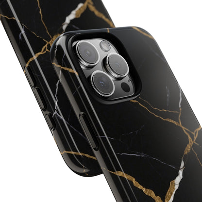 Golden Veins Emerge - iPhone Case