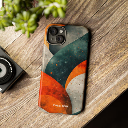 Crimson Wave iPhone 15 Plus Case - Tough